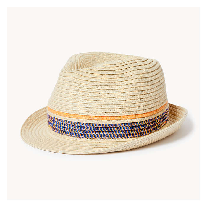 Baby Boys' Straw Fedora