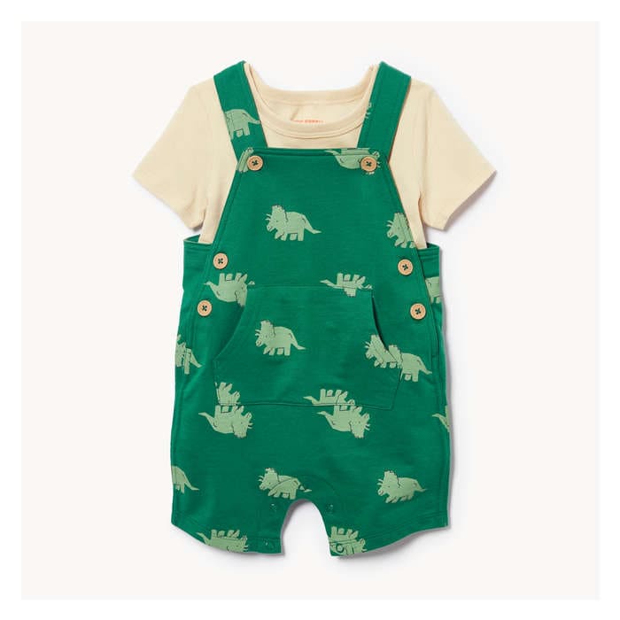 Baby Boys' 2-Piece Short Overall Set