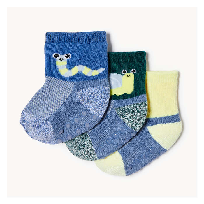 Baby Boys' 3 Pack Crew Socks - Multi