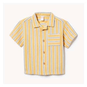 Baby Boys' Gauze Shirt - Light Gold