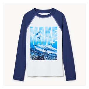 Kid Boys' Rash Guard - Navy