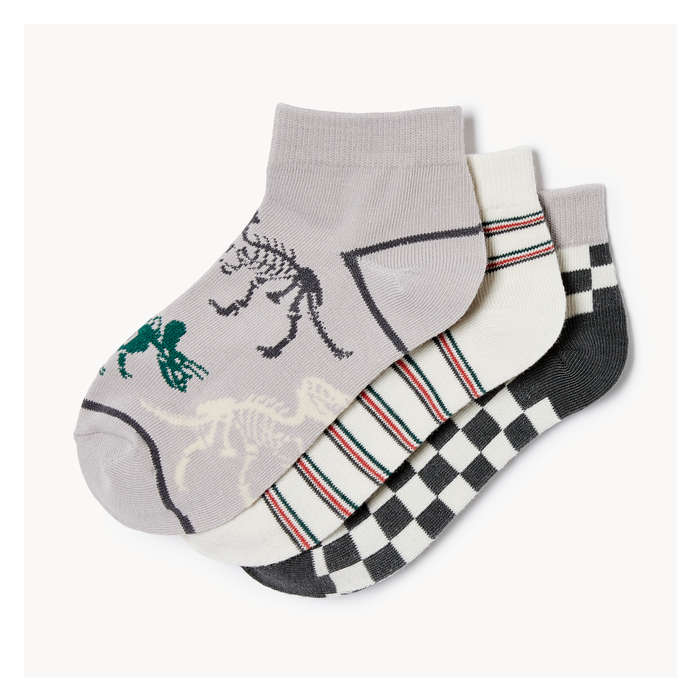Kid Boys' 3 Pack Low-Cut Socks