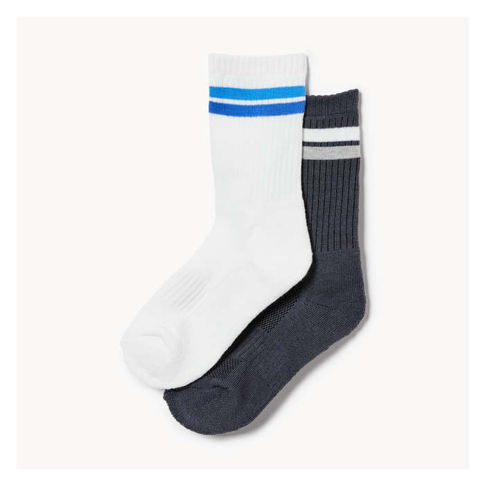 Kid Boys' 2 Pack Terry Crew Socks