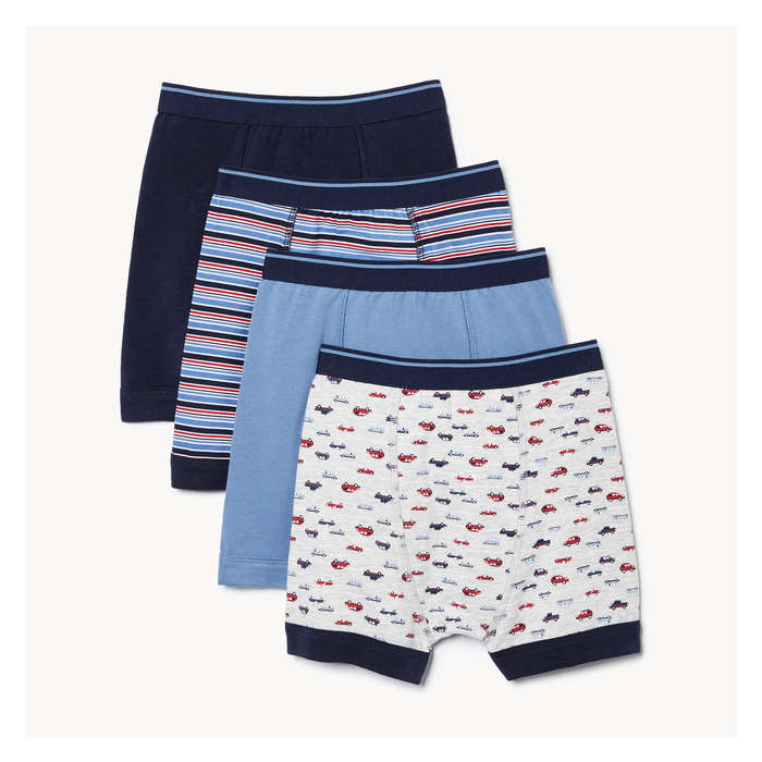 Kid Boys' 4 Pack Boxer Brief - Navy