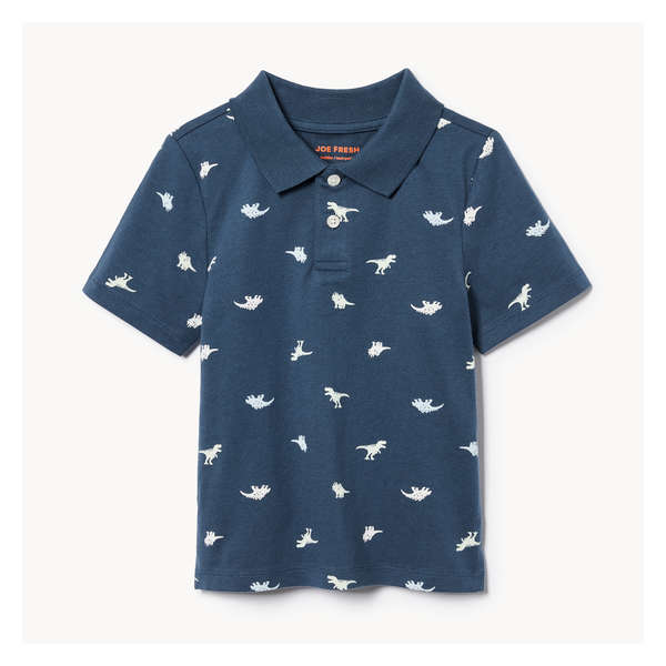 Toddler Boys' Short Sleeve Polo - Indigo
