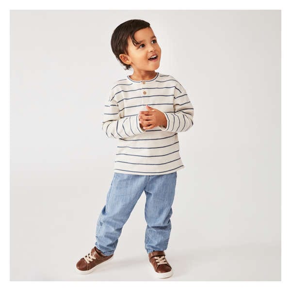 Toddler Boys' Chambray Pant - Bright Blue