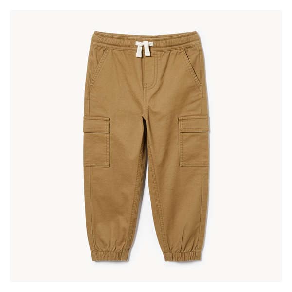 Toddler Boys' Cargo Jogger - Khaki Brown