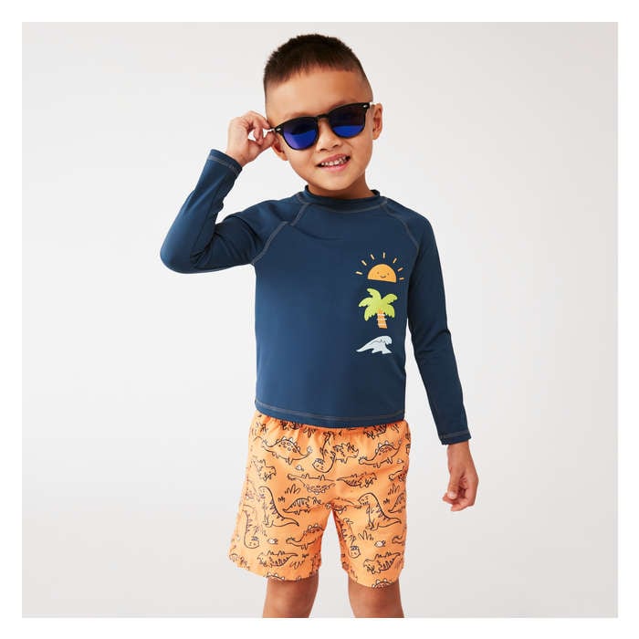Toddler Boys' Long Sleeve Rash Guard