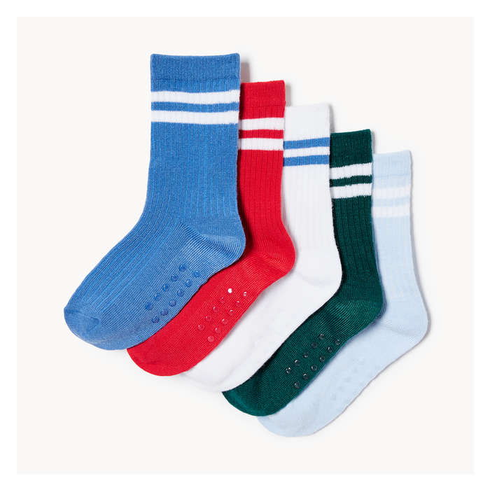 Toddler Boys' 5 Pack Crew Socks