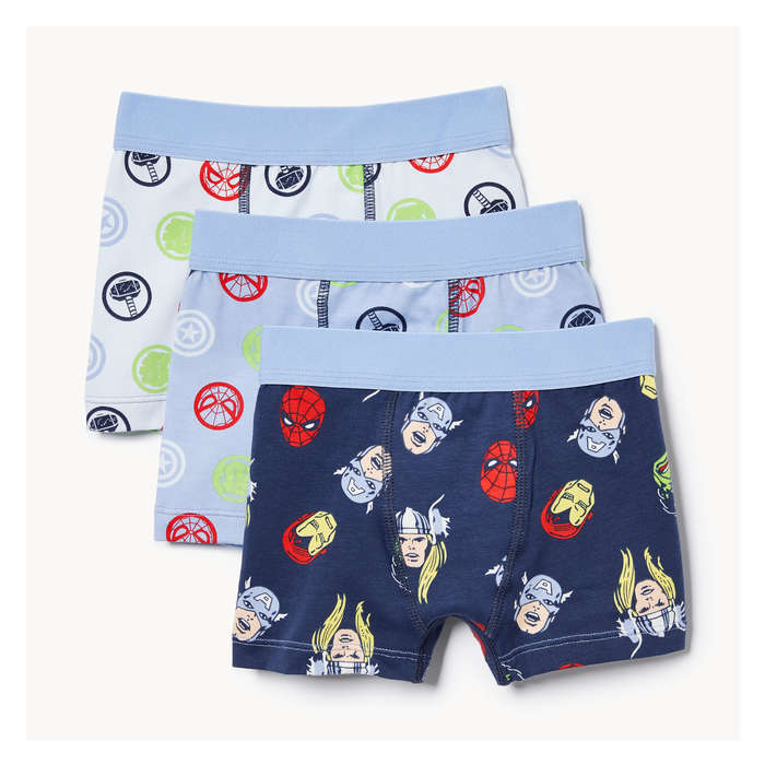 Toddler Boys' 3-Pack Avengers Boxer Briefs