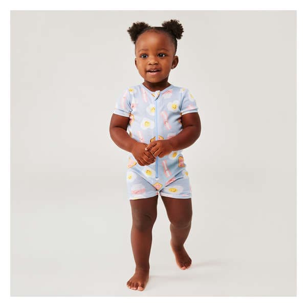 Baby Girls' Sleep Romper - Pale Blue
