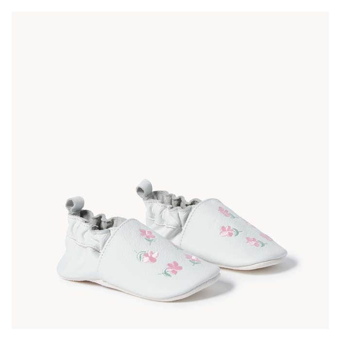 Baby Girls' Flower Footlets