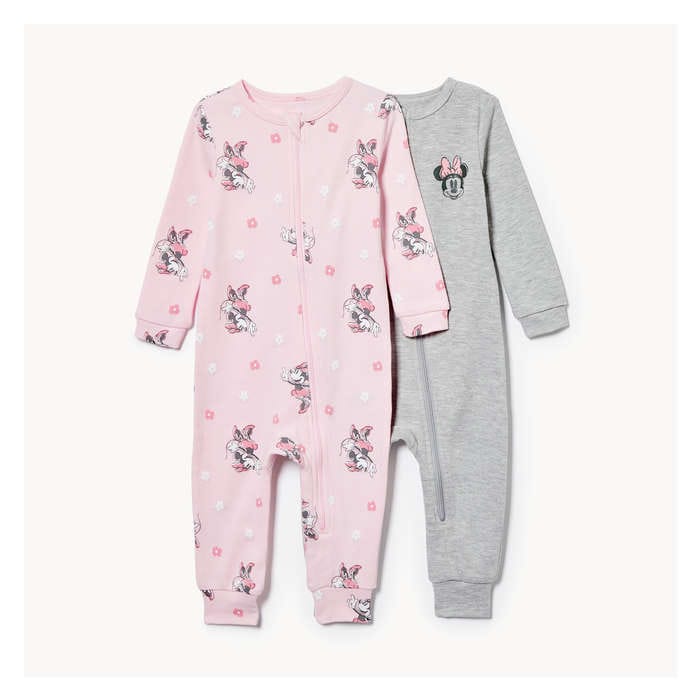 Baby Girls' 2-Pack Minnie Mouse Sleepers