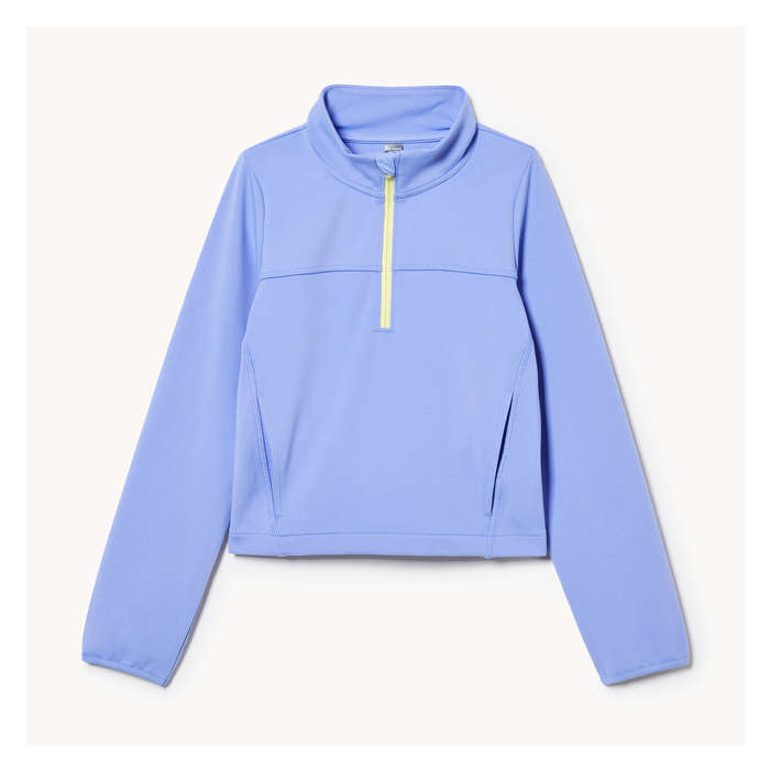 Kid Girls' Active Quarter-Zip Pullover