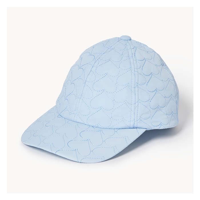 Kid Girls' Quilted Heart Cap