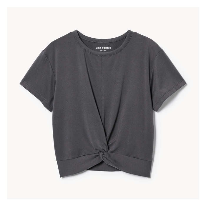 Kid Girls' Active Twist Front T-Shirt