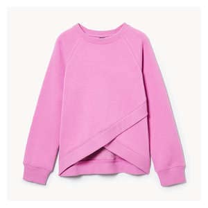 Kid Girls' Active Fleece Popover - Dusty Fuchsia