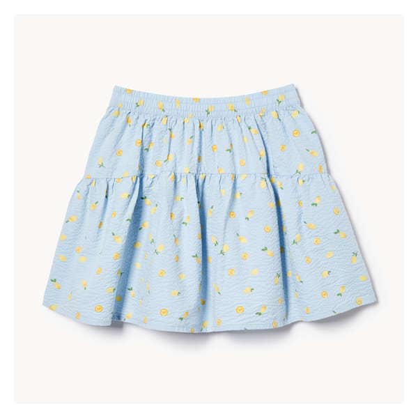 Kid Girls' Short Crinkled Skirt - Pale Blue