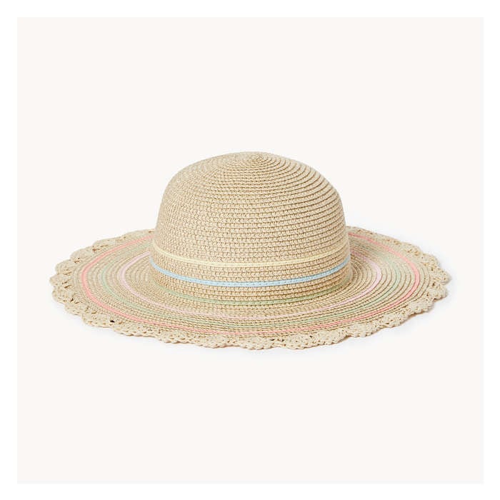 Kid Girls' Stripe Straw Hat