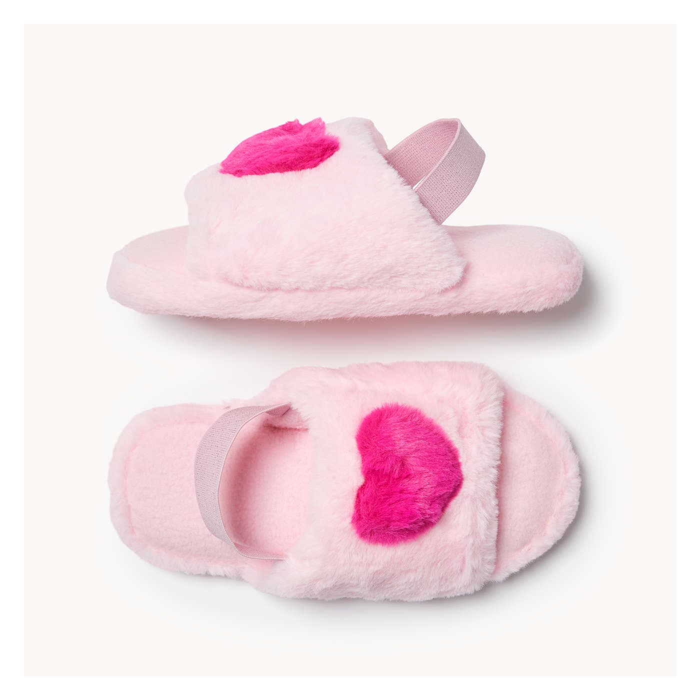 Kid Girls' Faux Fur Slippers in Pink from Joe Fresh