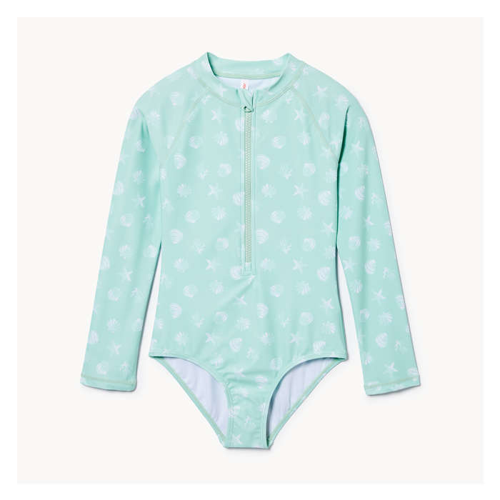 Kid Girls' Rash Guard Swimsuit