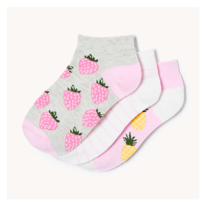 Kid Girls' 3 Pack Low-Cut Socks
