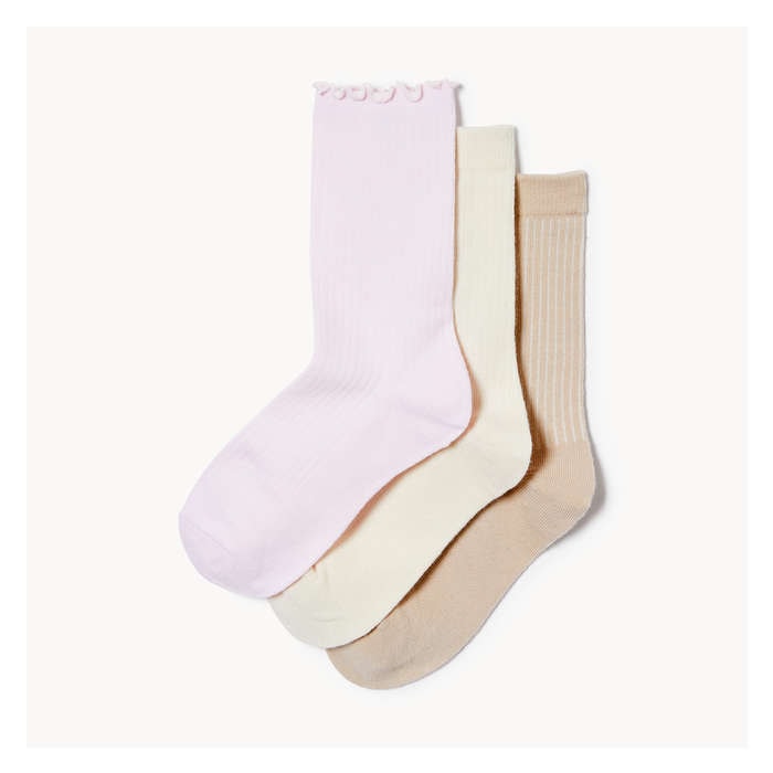 Kid Girls' 3 Pack Crew Socks