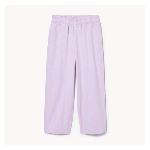 Kid Girls' Twill Pant - Light Lilac