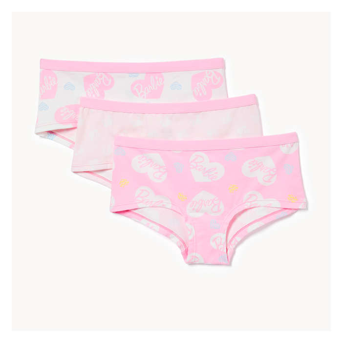 Kid Girls' 3-Pack Barbie Boyshorts