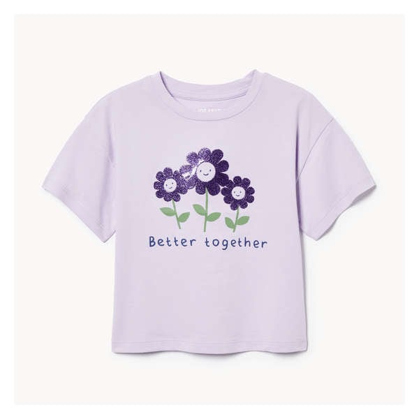 Toddler Girls' Graphic T-Shirt - Lilac
