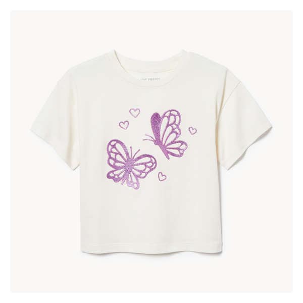 Toddler Girls' Graphic T-Shirt - Off White