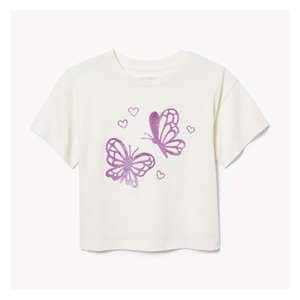Toddler Girls' Graphic T-Shirt - Off White