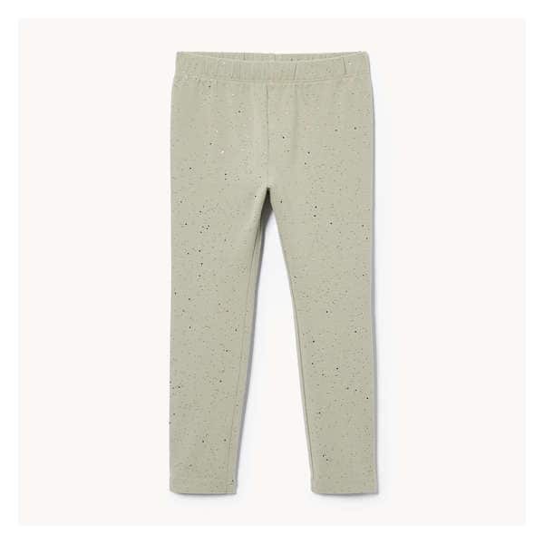 Toddler Girls' Sparkle Legging - Light Khaki Green