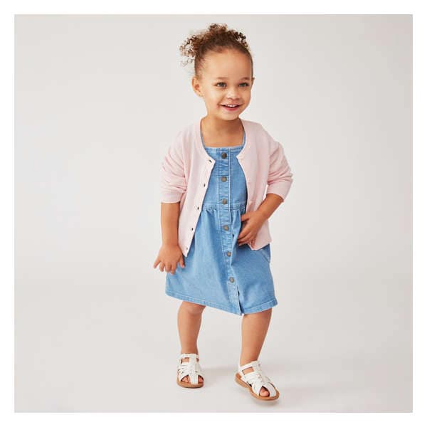 Toddler Girls' Cardigan - Powder Pink