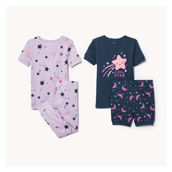 Toddler Girls' 4-Piece Pajama Set