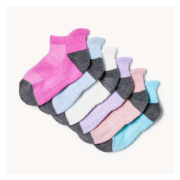 Toddler Girls' 6 Pack Low-Cut Socks - Multi