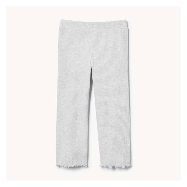 Toddler Girls' Wide Leg Pant - Light Grey Mix