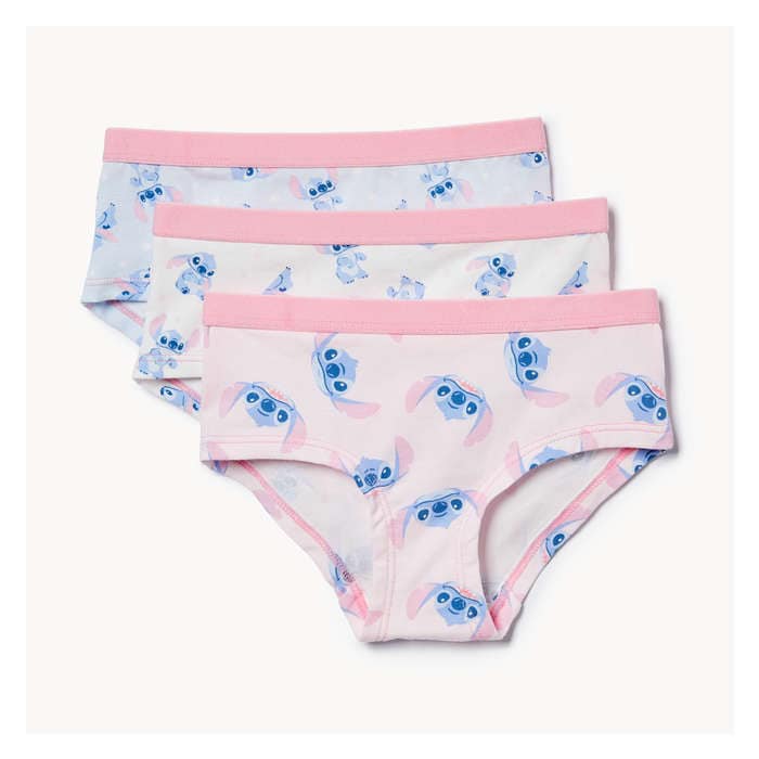 Toddler Girls' 3-Pack Lilo and Stitch Boyshorts