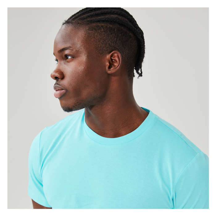 Men's Essential Crew Neck Tee - Aqua