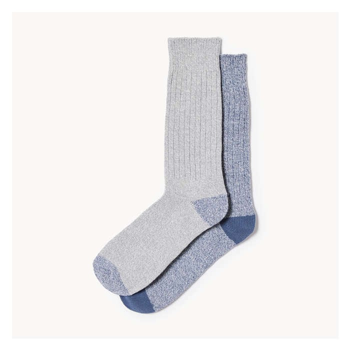 Men's 2 Pack Heavy Weight Boot Crew Socks - Navy