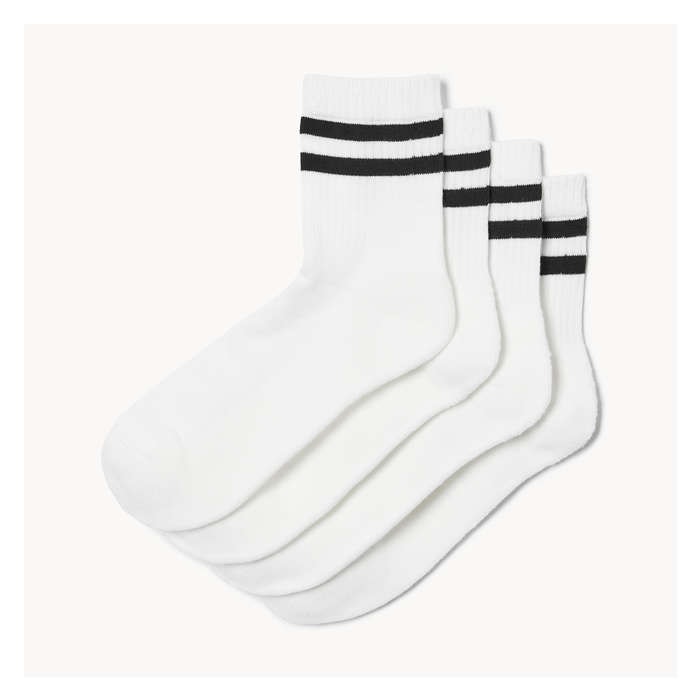 Men's 4 Pack Quarter-Crew Socks - Multi