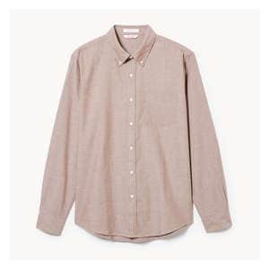 Men's Essential Oxford Button-Down Shirt - Brown