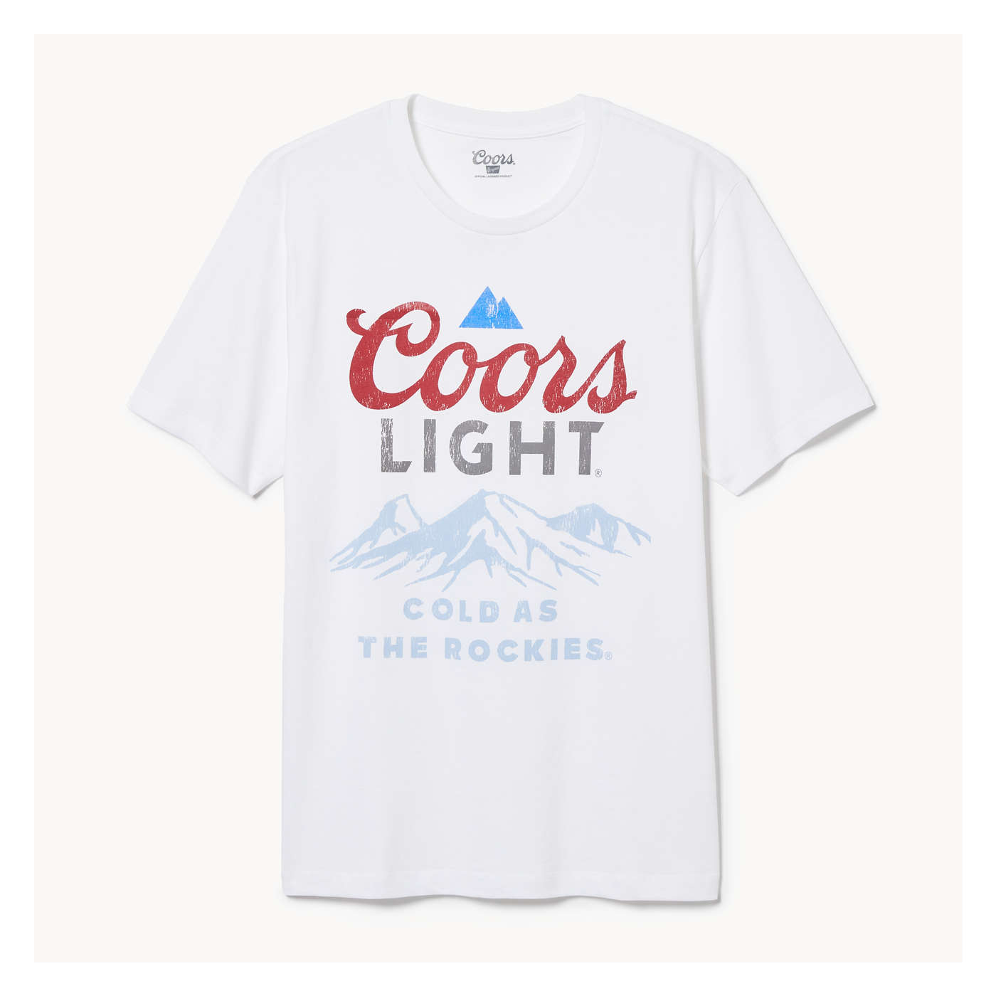 Adult Coors Light T-Shirt in Bright White from Joe Fresh