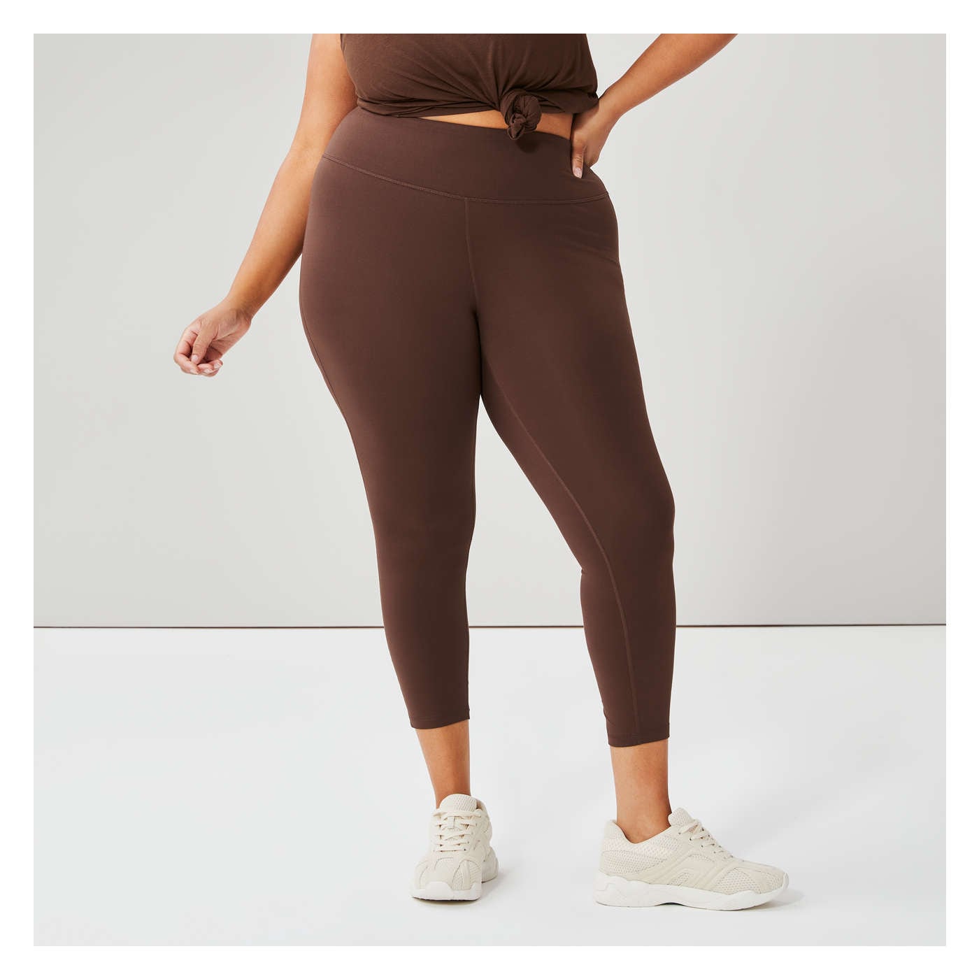 Active Legging in Brown from Joe Fresh Active Legging in Brown from Joe Fresh