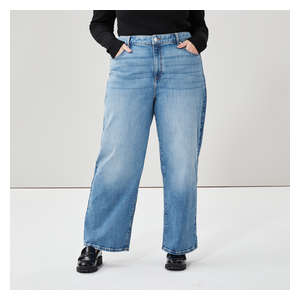 Women+ Wide Leg Jean - Medium Wash