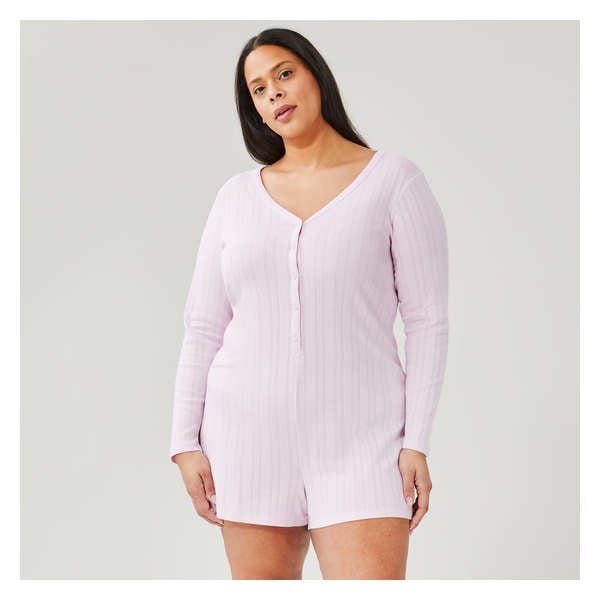 Women+ Sleep Romper - Pale Pink