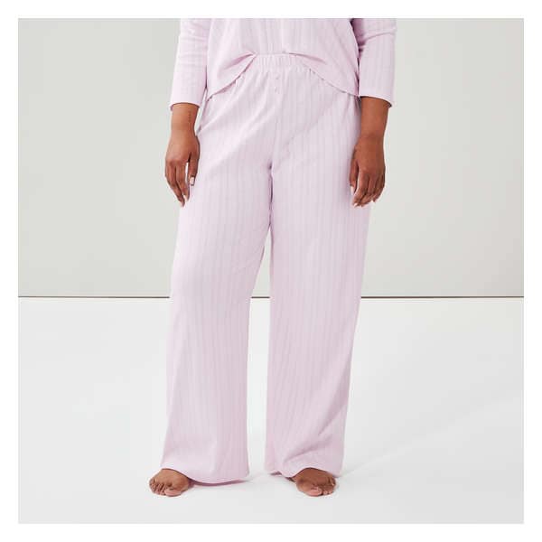 Women+ Pointelle Pajama Pant - Pale Pink