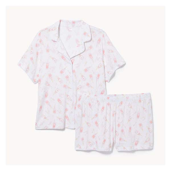 Women+ 2-Piece Pajama Set - White