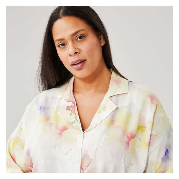 Women+ Pajama Shirt - Ecru
