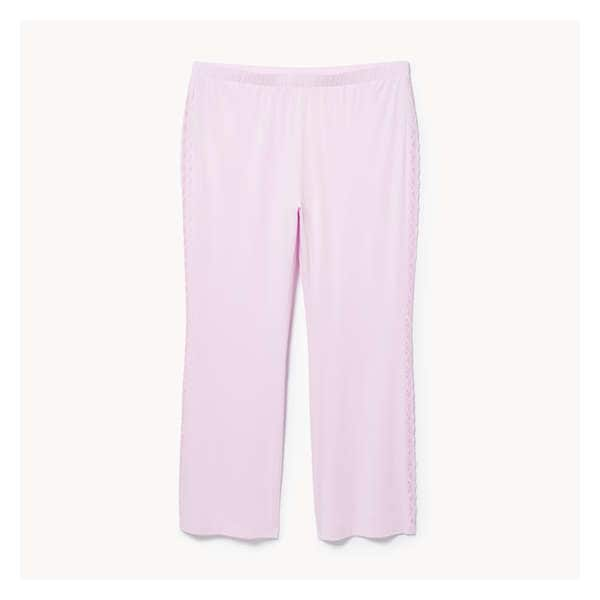 Women+ Modal Lace Flare Sleep Pant - Pale Pink